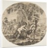 A child and a satyr child playing with a goat, ca. 1657 by Stefano della Bella