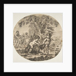 A child and a satyr child playing with a goat, ca. 1657 by Stefano della Bella
