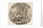 A child and a satyr child playing with a goat, ca. 1657 by Stefano della Bella
