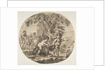 A child and a satyr child playing with a goat, ca. 1657 by Stefano della Bella