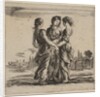 The three graces, from 'Game of Mythology', 1644 by Stefano della Bella