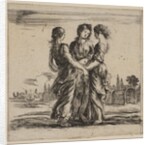 The three graces, from 'Game of Mythology', 1644 by Stefano della Bella