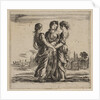 The three graces, from 'Game of Mythology', 1644 by Stefano della Bella