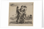 The three graces, from 'Game of Mythology', 1644 by Stefano della Bella