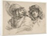 Frightened Soldier and a Man in a Fur Hat, ca. 1652 by Stefano della Bella