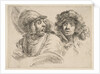 Frightened Soldier and a Man in a Fur Hat, ca. 1652 by Stefano della Bella