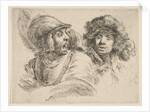 Frightened Soldier and a Man in a Fur Hat, ca. 1652 by Stefano della Bella