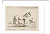 Plate 21: horse, from 'Various animals', 1641 by Stefano della Bella