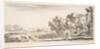 Plate 4: two pilgrims observing ruins to right, one pointing towards the right, a shep…, ca. 1641 by Stefano della Bella