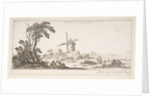Plate 10: a family in center foreground, various figures and horses in middleground, a…, ca. 1641 by Stefano della Bella