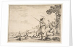 Le Florentin à la chasse, ca. 1654 by Stefano della Bella
