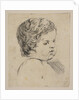 Plate 12: head of a child, from 'The Book for Learning to Draw by Stefano della Bella