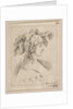 Plate 15: mid-bust of a young woman in profile wearing a hat topped with feathers, fro…, ca. 1649 by Stefano della Bella