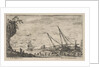 Plate 1: seaport with ships, from 'Seascapes', ca. 1644 by Stefano della Bella