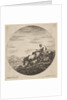 Herdsman on horseback drives animals, from 'Six animal subjects', ca. 1646 by Stefano della Bella