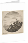Herdsman on horseback drives animals, from 'Six animal subjects', ca. 1646 by Stefano della Bella