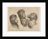 Three Camel Heads, ca. 1641 by Stefano della Bella