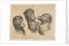 Three Camel Heads, ca. 1641 by Stefano della Bella