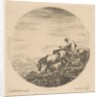 Herdsman on Horseback Drives Animals, ca. 1646 by Stefano della Bella