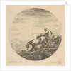 Herdsman on Horseback Drives Animals, ca. 1646 by Stefano della Bella