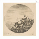 Herdsman on Horseback Drives Animals, ca. 1646 by Stefano della Bella