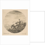 Herdsman on Horseback Drives Animals, ca. 1646 by Stefano della Bella