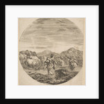 Two Women Crossing a Stream, ca. 1646 by Stefano della Bella