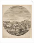 Two Women Crossing a Stream, ca. 1646 by Stefano della Bella