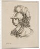 Head of Minerva, from 'Various heads and figures', 1650 by Stefano della Bella