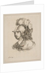 Head of Minerva, from 'Various heads and figures', 1650 by Stefano della Bella