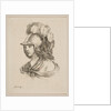 Head of Minerva, from 'Various heads and figures', 1650 by Stefano della Bella