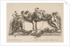 Cartouche Containing an Empty Shield Surmounted by a Lion and Framed by a Lion and a Child, 1646 by Stefano della Bella
