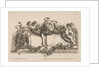 Cartouche Containing an Empty Shield Surmounted by a Lion and Framed by a Lion and a Child, 1646 by Stefano della Bella