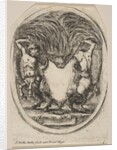 Cartouche Formed by a Tiger Skin Flanked by Two Centaurs, 1647 by Stefano della Bella