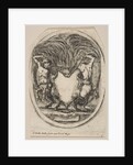 Cartouche Formed by a Tiger Skin Flanked by Two Centaurs, 1647 by Stefano della Bella