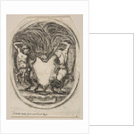 Cartouche Formed by a Tiger Skin Flanked by Two Centaurs, 1647 by Stefano della Bella