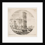 Plate 8: the Colosseum, two herds being directed towards the amphitheater in the foreg…, ca. 1646 by Stefano della Bella