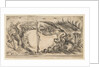 Two Different Halves of Cartouches Each Showing an Eagle Fighting a Serpent, 1646 by Stefano della Bella