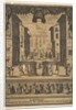 Frontispiece for the comedy 'The Buffoons', a set on stage resembling a p…, ca. 1639 by Stefano della Bella