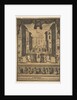 Frontispiece for the comedy 'The Buffoons', a set on stage resembling a p…, ca. 1639 by Stefano della Bella