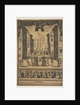 Frontispiece for the comedy 'The Buffoons', a set on stage resembling a p…, ca. 1639 by Stefano della Bella