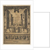 Frontispiece for the comedy 'The Buffoons', a set on stage resembling a p…, ca. 1639 by Stefano della Bella