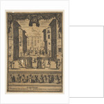 Frontispiece for the comedy 'The Buffoons', a set on stage resembling a p…, ca. 1639 by Stefano della Bella
