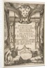 Frontispiece for the Instruzione a' Cancellieri, 1635 by Stefano della Bella