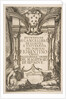 Frontispiece for the Instruzione a' Cancellieri, 1635 by Stefano della Bella