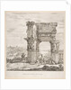 The Temple of Vespasian and the Roman Forum, from 'Six large views, four of Rome, and two …, 1656 by Stefano della Bella