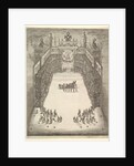 Theater at Modena, seen from above and filled with spectators, with a triumphal car at cen…, 1652 by Stefano della Bella