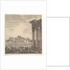 The columns of the Temple of Antoninus to right, a part of the Campo Vaccino in center and…, 1656 by Stefano della Bella