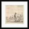 Standing sailor in center talking to a seated Levantine man to left, seen in profil…, ca. 1658-63 by Stefano della Bella