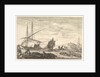 A galley covered in sails to left, six cannons and four people to left in foregroun…, ca. 1652-57 by Stefano della Bella